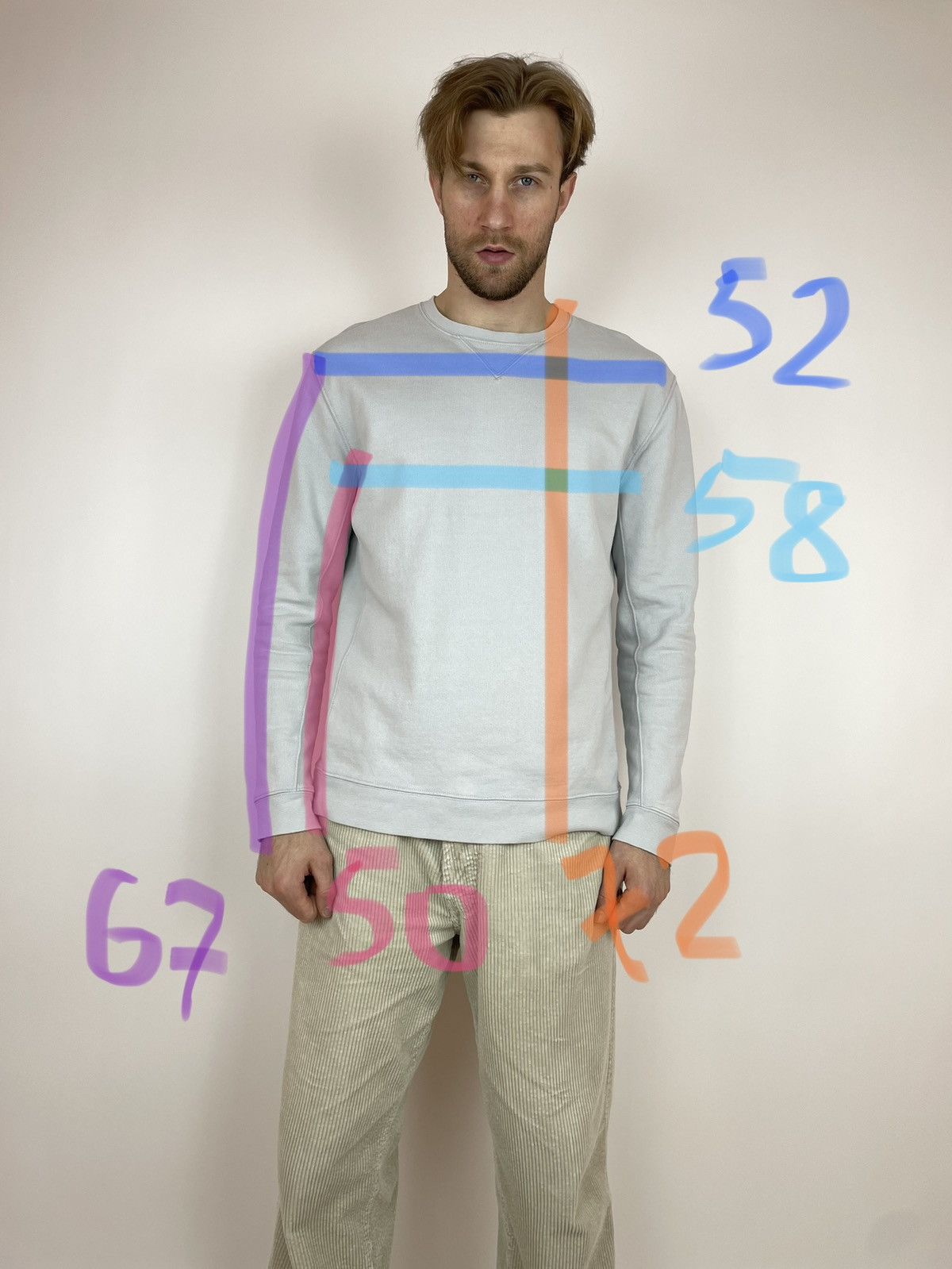 Topman TOPMAN PREMIUM Mens sweatshirt long sleeve size L Size US L / EU 52-54 / 3 - 7 Thumbnail