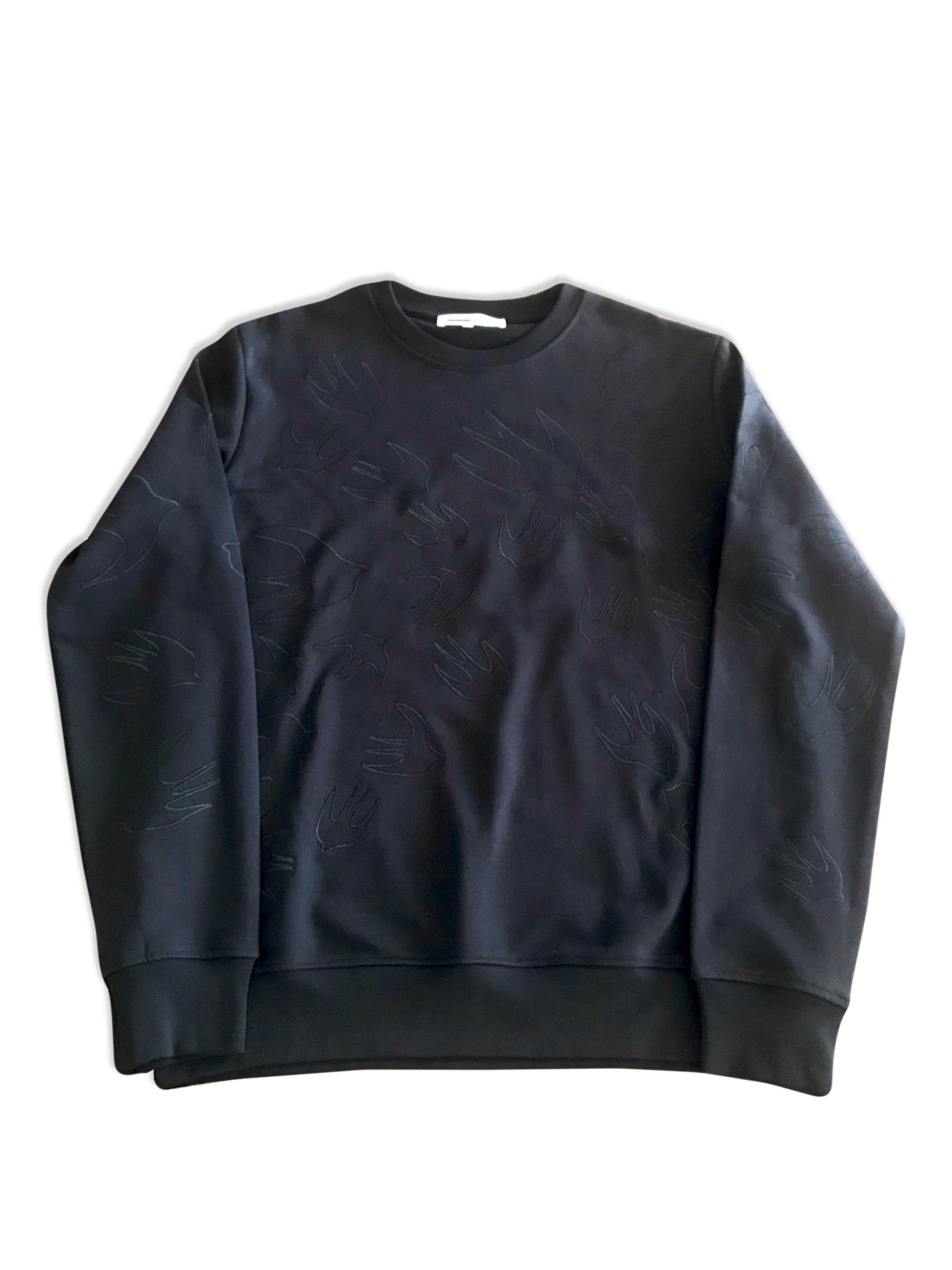 Alexander McQueen Alexander McQueen Black Logo Embrodiered Sweater Size US XXL / EU 58 / 5 - 1 Thumbnail
