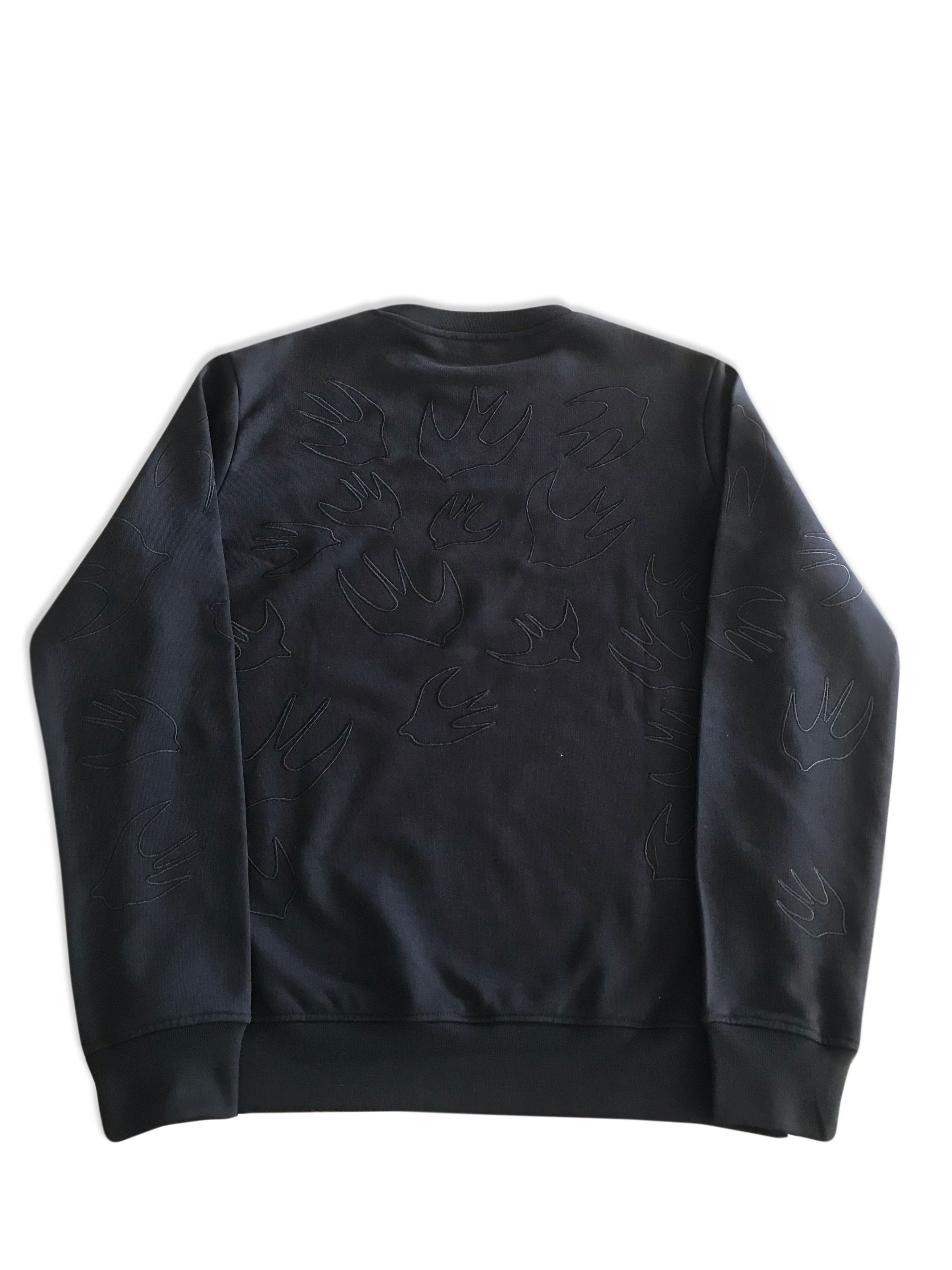 Alexander McQueen Alexander McQueen Black Logo Embrodiered Sweater Size US XXL / EU 58 / 5 - 2 Thumbnail