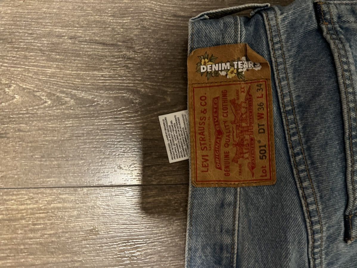 DENIM TEARS Denim Tears Vintage Indigo Mono Wreath Jean Size US 36 / EU 52 - 2 Thumbnail