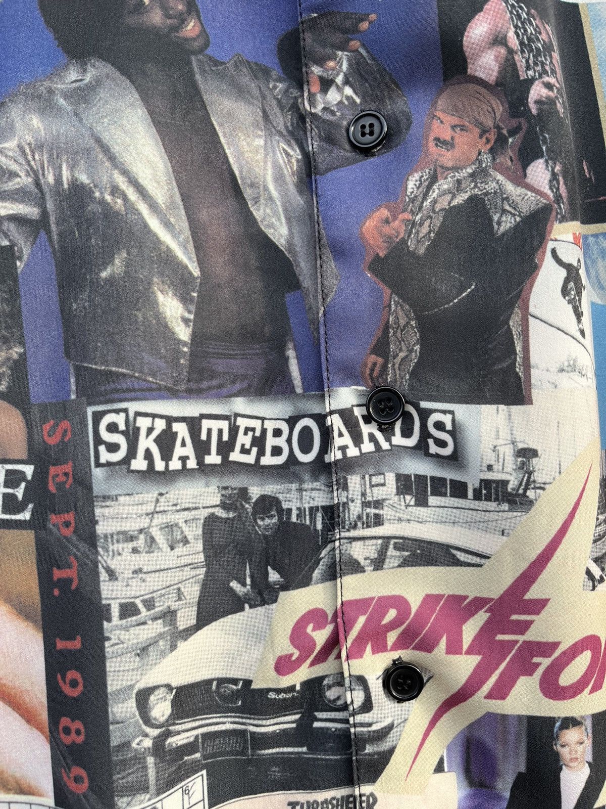 Other Frankie Collective Skateboards Knock Out Button Down Shirt Size US M / EU 48-50 / 2 - 14 Thumbnail
