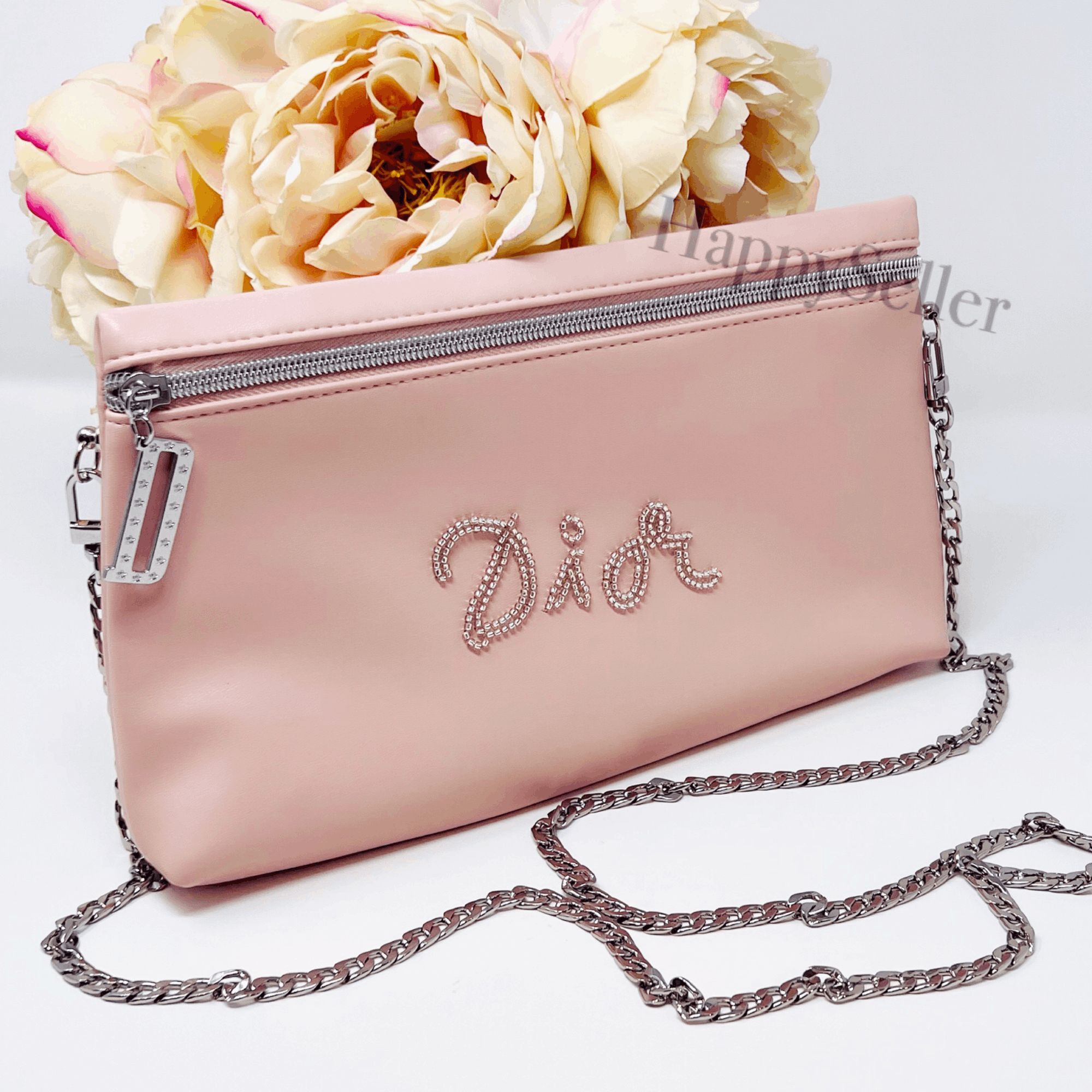 Dior Cosmetic Bag to Crossbody Beaded Logo Purse Charm Desig