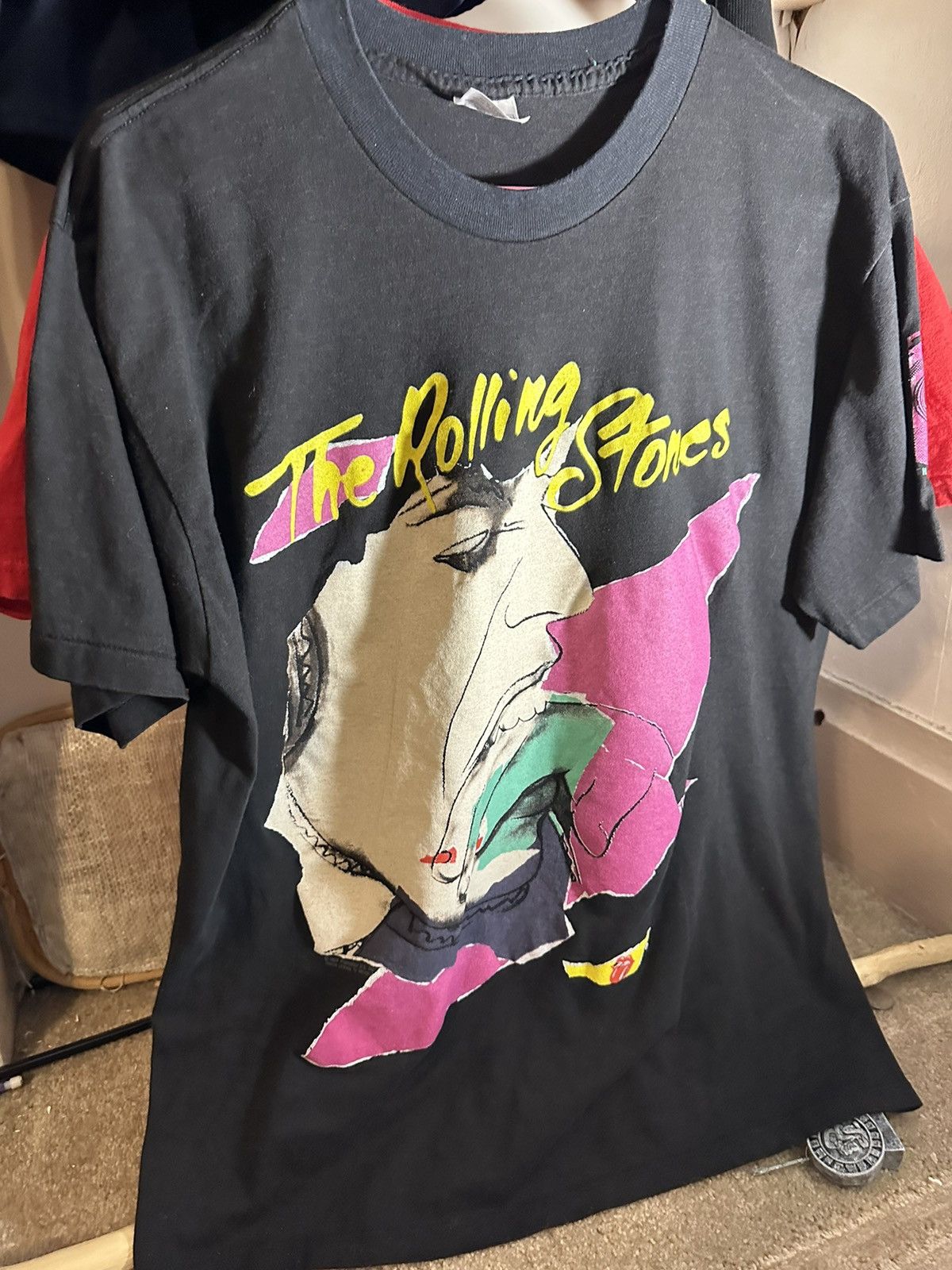 Vintage The Rolling Stones 1989 american tour tee by andy warhol