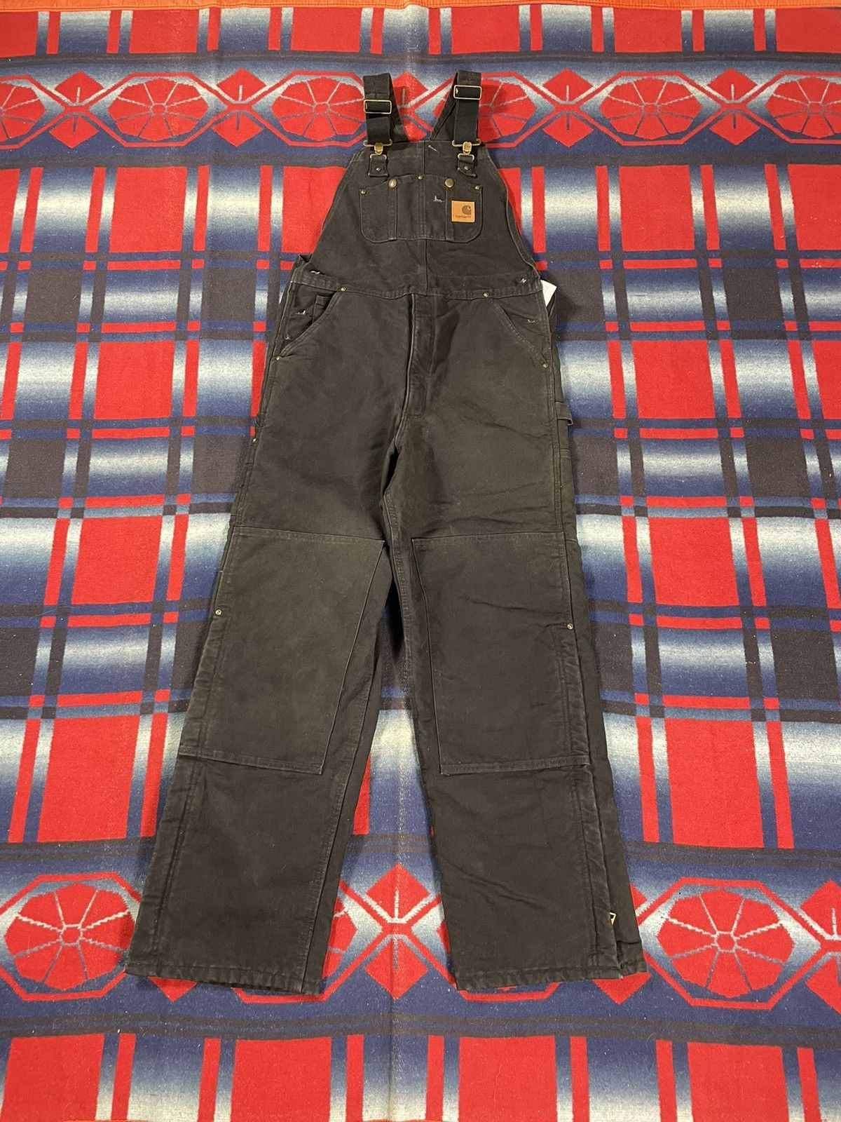 Carhartt Carhartt NWT Black Double Knee Quilted Bib Overalls Grailed