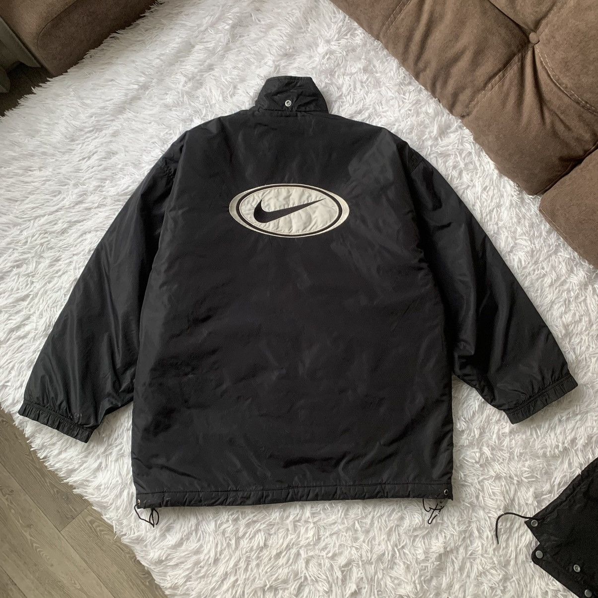 Nike Vintage Nike Big Swoosh Embroidered Down Jacket 00s Size US L / EU 52-54 / 3 - 14 Thumbnail