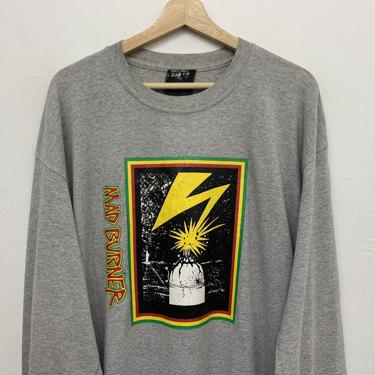 Vintage Vintage Mad Burner Long Sleeve T-shirt Size US XL / EU 56 / 4 - 3 Thumbnail