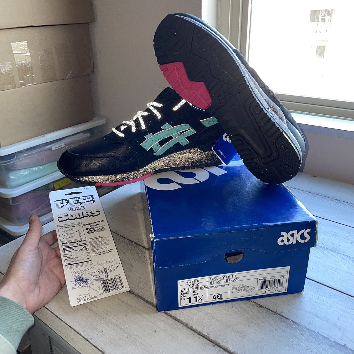 Asics 2014 SOLEFLY MiAMi NiGHT HAVEN GEL LYTE iii 3 GL3 H41FK9090 Size US 11.5 / EU 44-45 - 18 Thumbnail