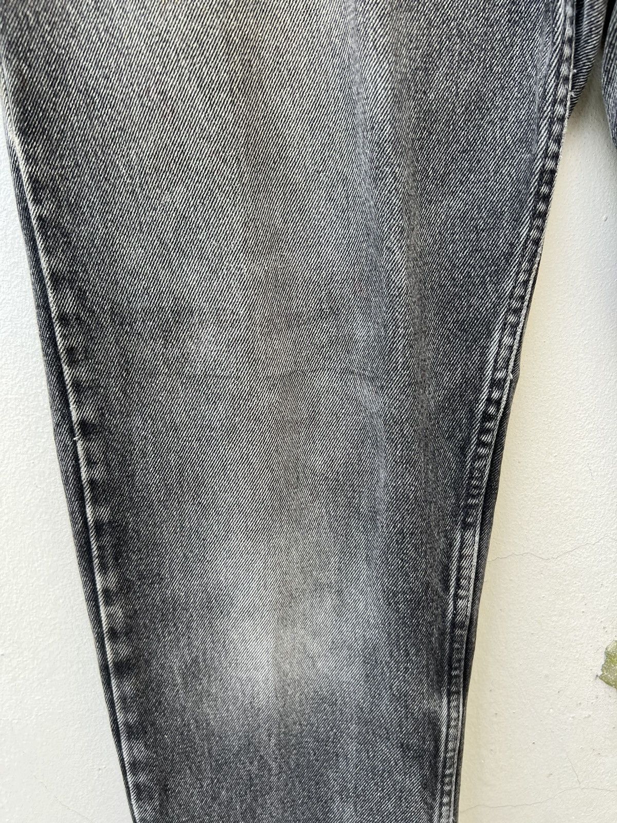 Levi's 1993 Levi’s 550 Orange Tab Sun Fade Black Denim Baggy Jeans Size US 34 / EU 50 - 9 Thumbnail
