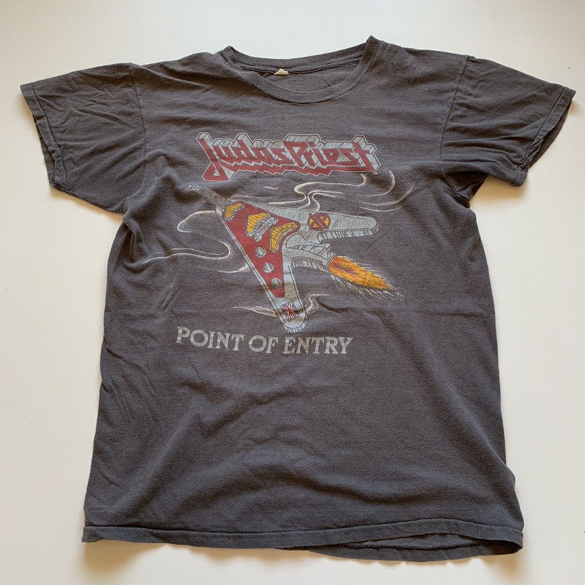 Vintage Vintage 1981 Judas Priest tour band t shirt faded rare 80s ...