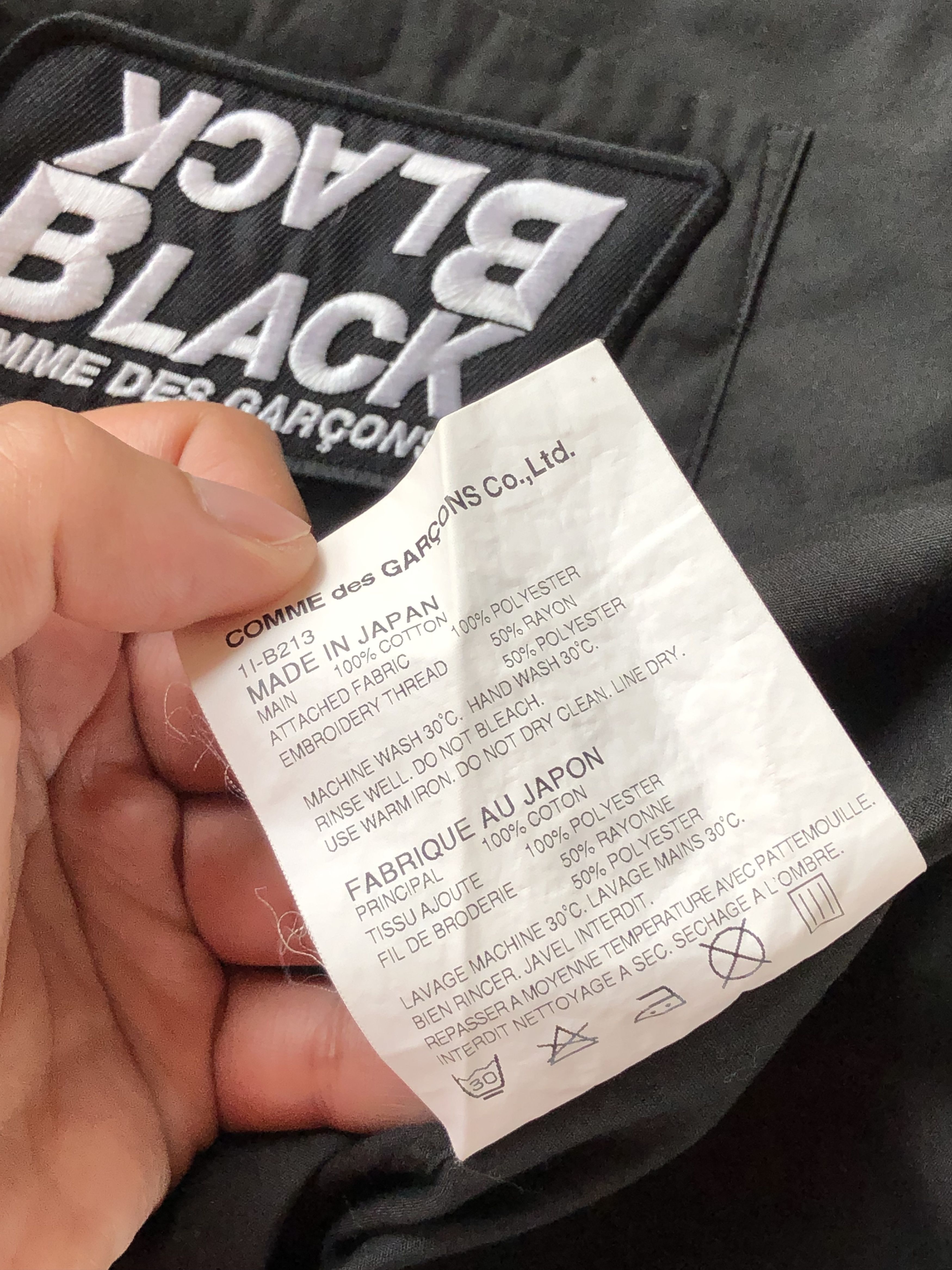 Comme des Garcons RARE🔥SS11 CDG BLACK L/S BUTTON UPS SINGLE POCKET Size US M / EU 48-50 / 2 - 11 Thumbnail