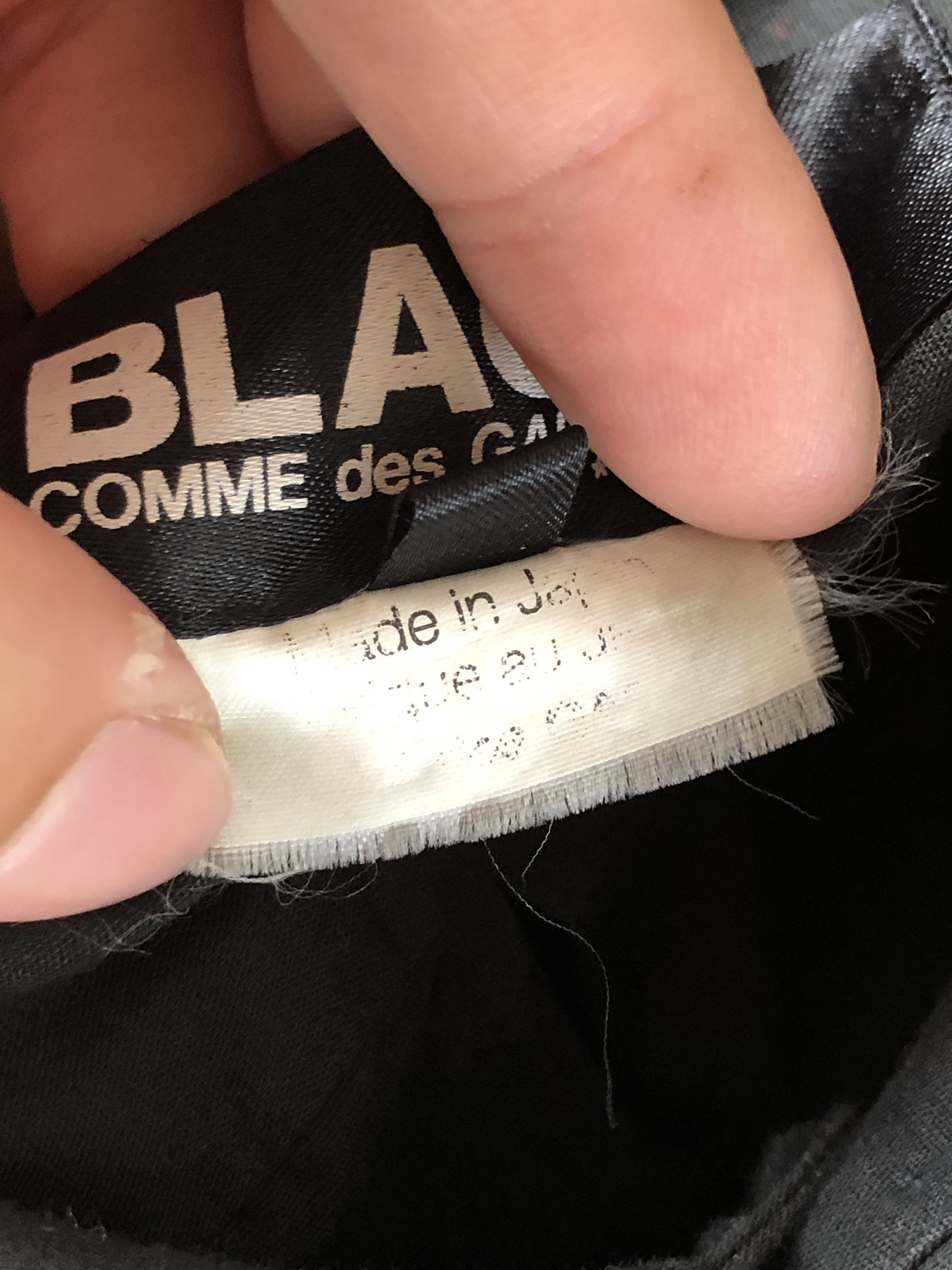 Comme des Garcons RARE🔥SS11 CDG BLACK L/S BUTTON UPS SINGLE POCKET Size US M / EU 48-50 / 2 - 8 Thumbnail