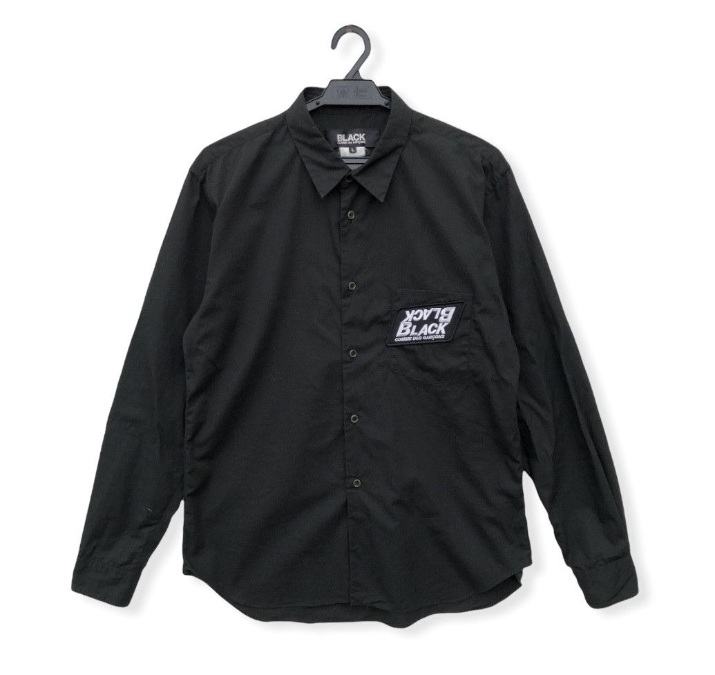 Comme des Garcons RARE🔥SS11 CDG BLACK L/S BUTTON UPS SINGLE POCKET Size US M / EU 48-50 / 2 - 1 Thumbnail