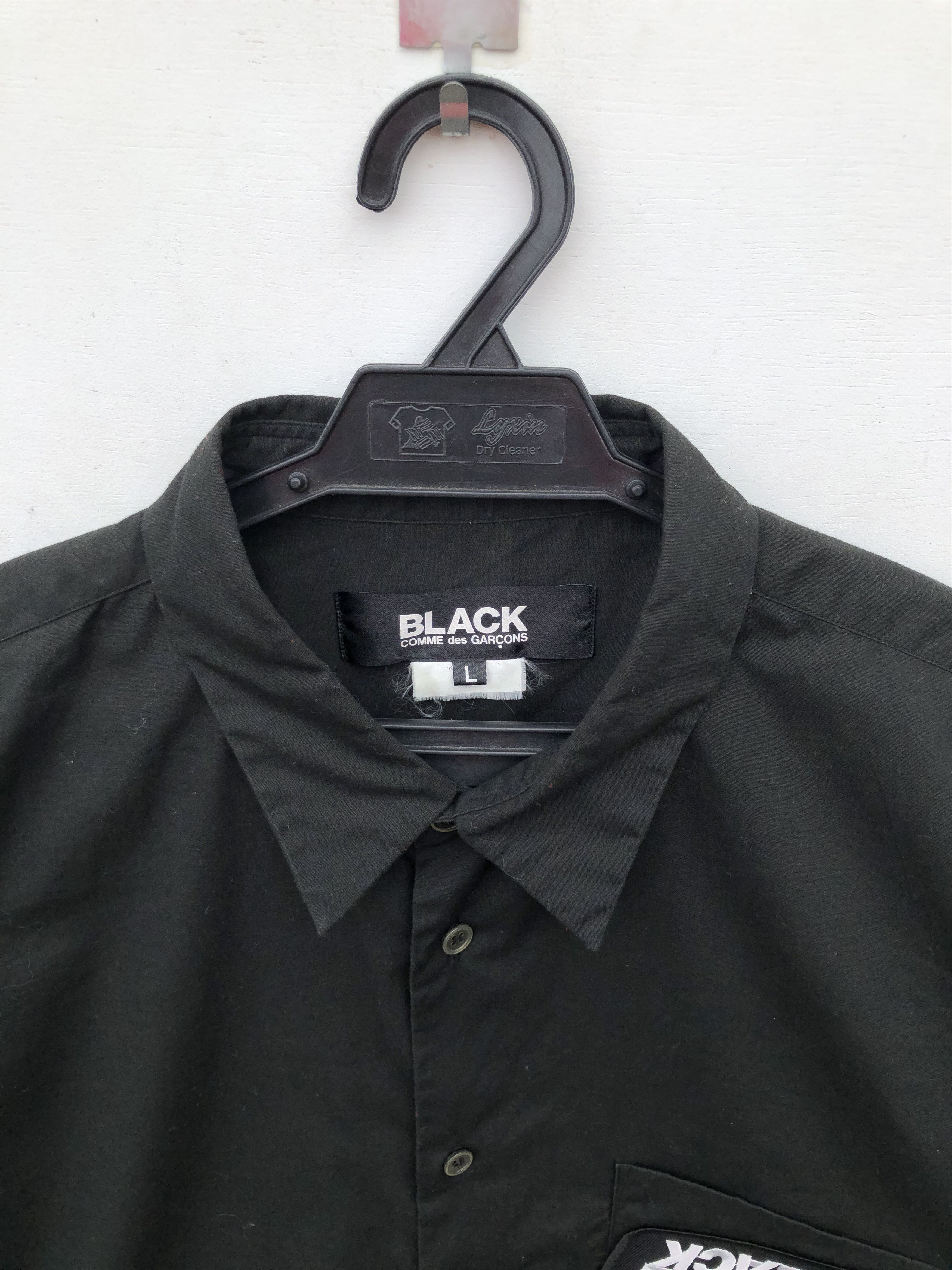 Comme des Garcons RARE🔥SS11 CDG BLACK L/S BUTTON UPS SINGLE POCKET Size US M / EU 48-50 / 2 - 4 Thumbnail