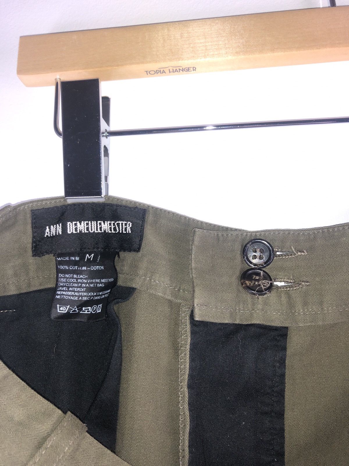 Ann Demeulemeester A/W 06 Ann Demeulemeester Green Horse Riding Trousers Size US 32 / EU 48 - 8 Thumbnail