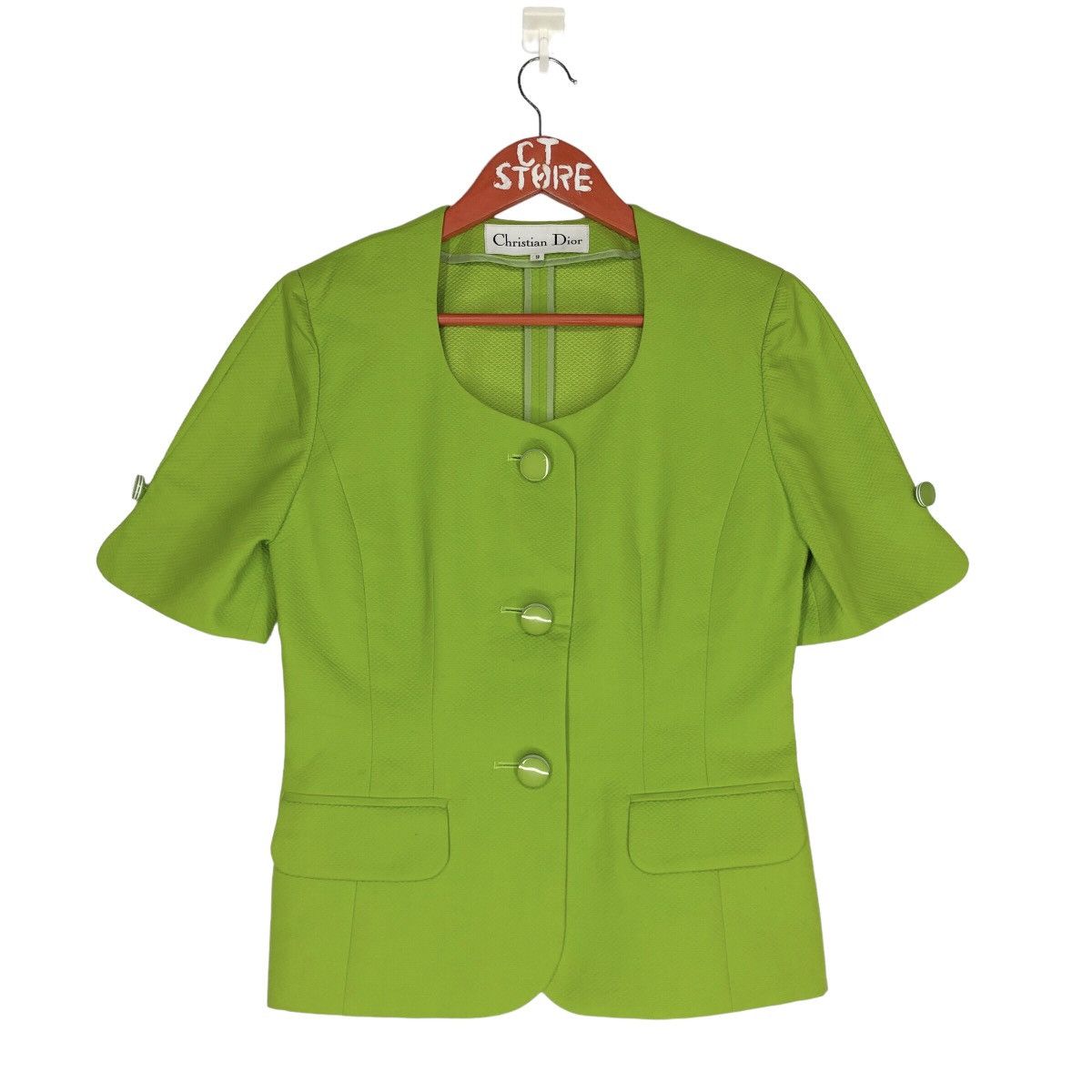 Christian Dior Button Coat Short Sleeve
