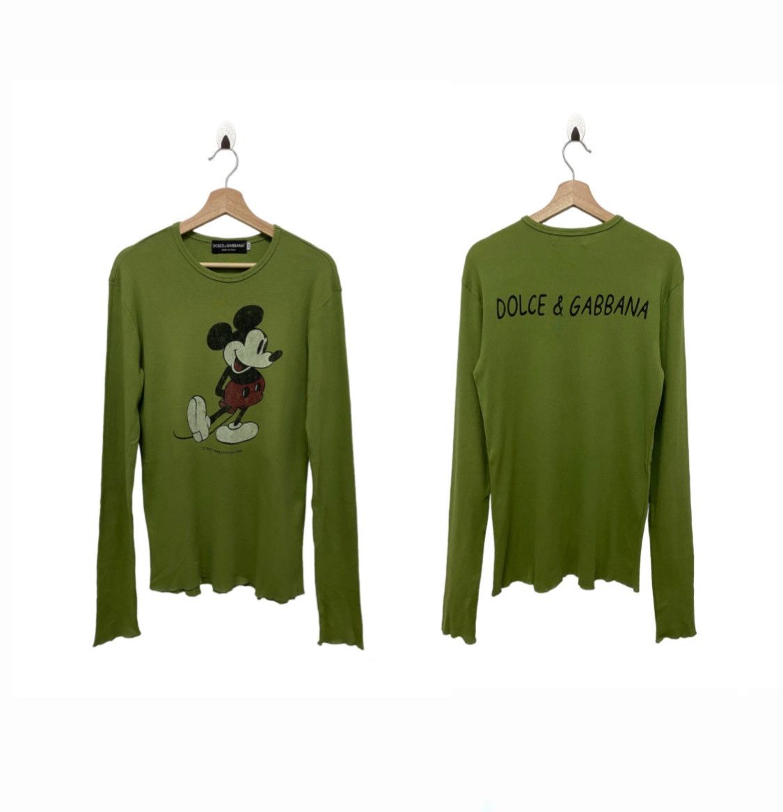 Dolce & Gabbana x mickey long sleeve tshirt