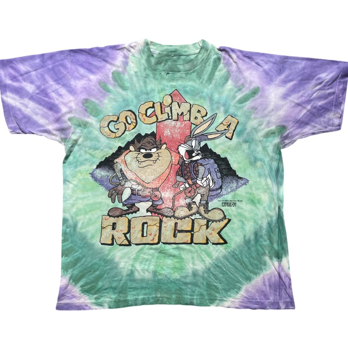 looney tunes tie dye shirt