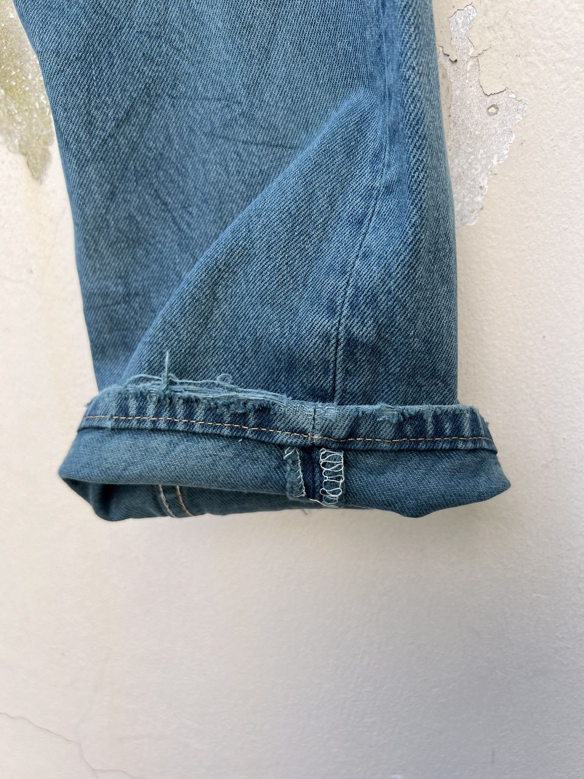 Levi's Vintage 90s Levi’s 501 Distress Sun Fade Denim Trashed Jeans Size US 30 / EU 46 - 15 Thumbnail