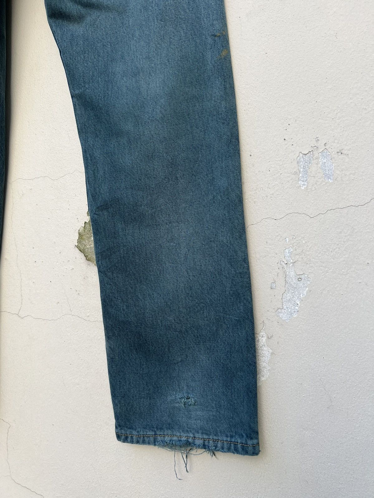 Levi's Vintage 90s Levi’s 501 Distress Sun Fade Denim Trashed Jeans Size US 30 / EU 46 - 22 Thumbnail