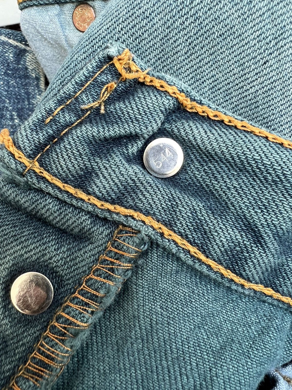 Levi's Vintage 90s Levi’s 501 Distress Sun Fade Denim Trashed Jeans Size US 30 / EU 46 - 23 Thumbnail