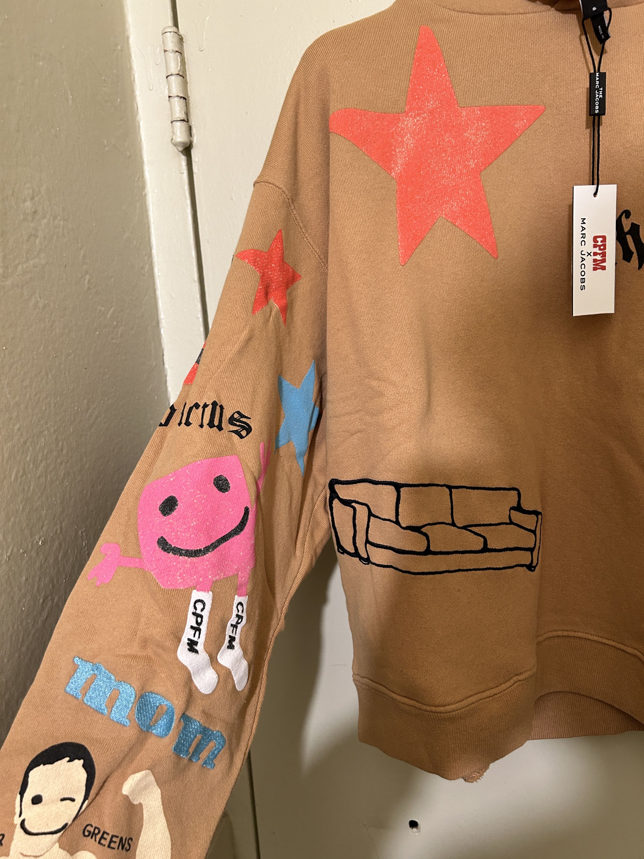 Cactus Plant Flea Market CPFM Tattoo Hooded Pullover Sweatshirt Sand Size US S / EU 44-46 / 1 - 6 Thumbnail