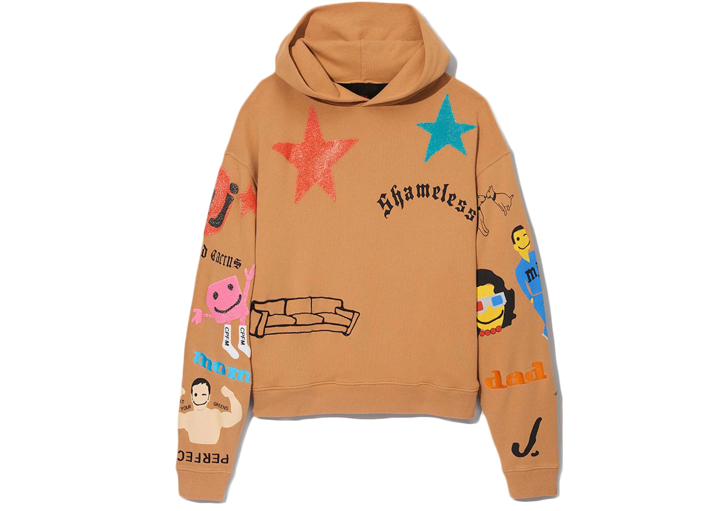 Cactus Plant Flea Market CPFM Tattoo Hooded Pullover Sweatshirt Sand Size US S / EU 44-46 / 1 - 1 Thumbnail