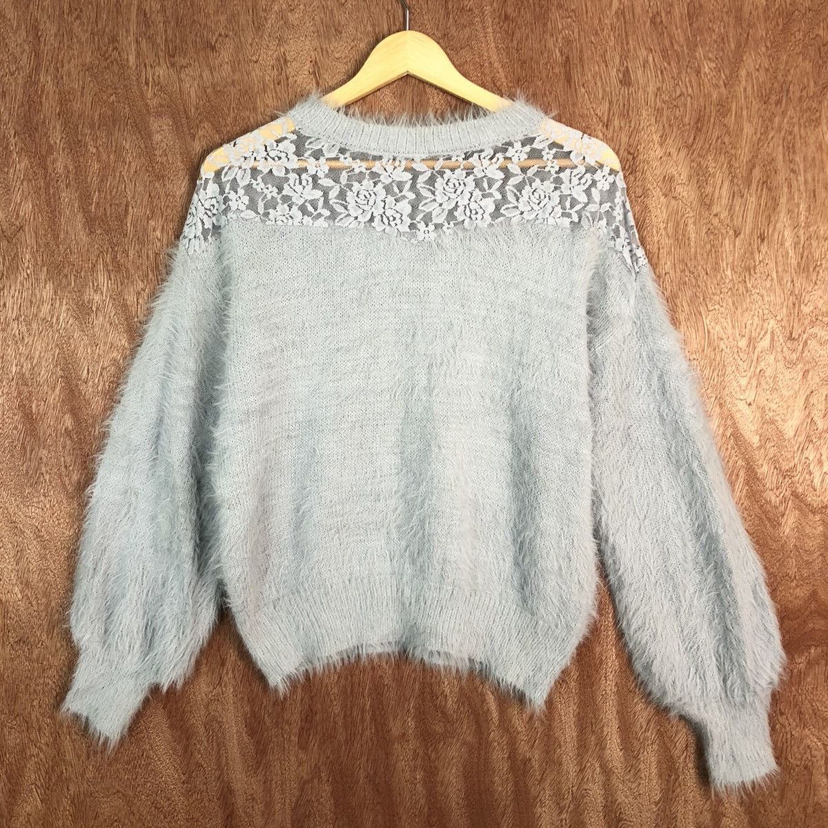 Homespun Knitwear × Japanese Brand Olive Des Olive Grey shag shaggy Mohair Knitwear #c389 Size M / US 6-8 / IT 42-44 - 3 Thumbnail
