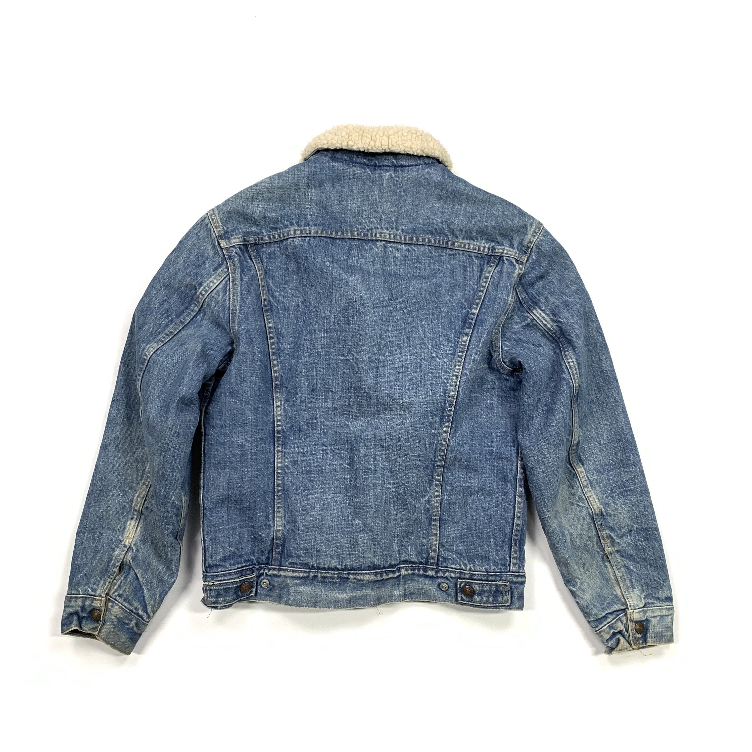 Levi's × Vintage 70s Fur / "Sherpa" Lined Denim Jean Jacket Size US M / EU 48-50 / 2 - 3 Thumbnail