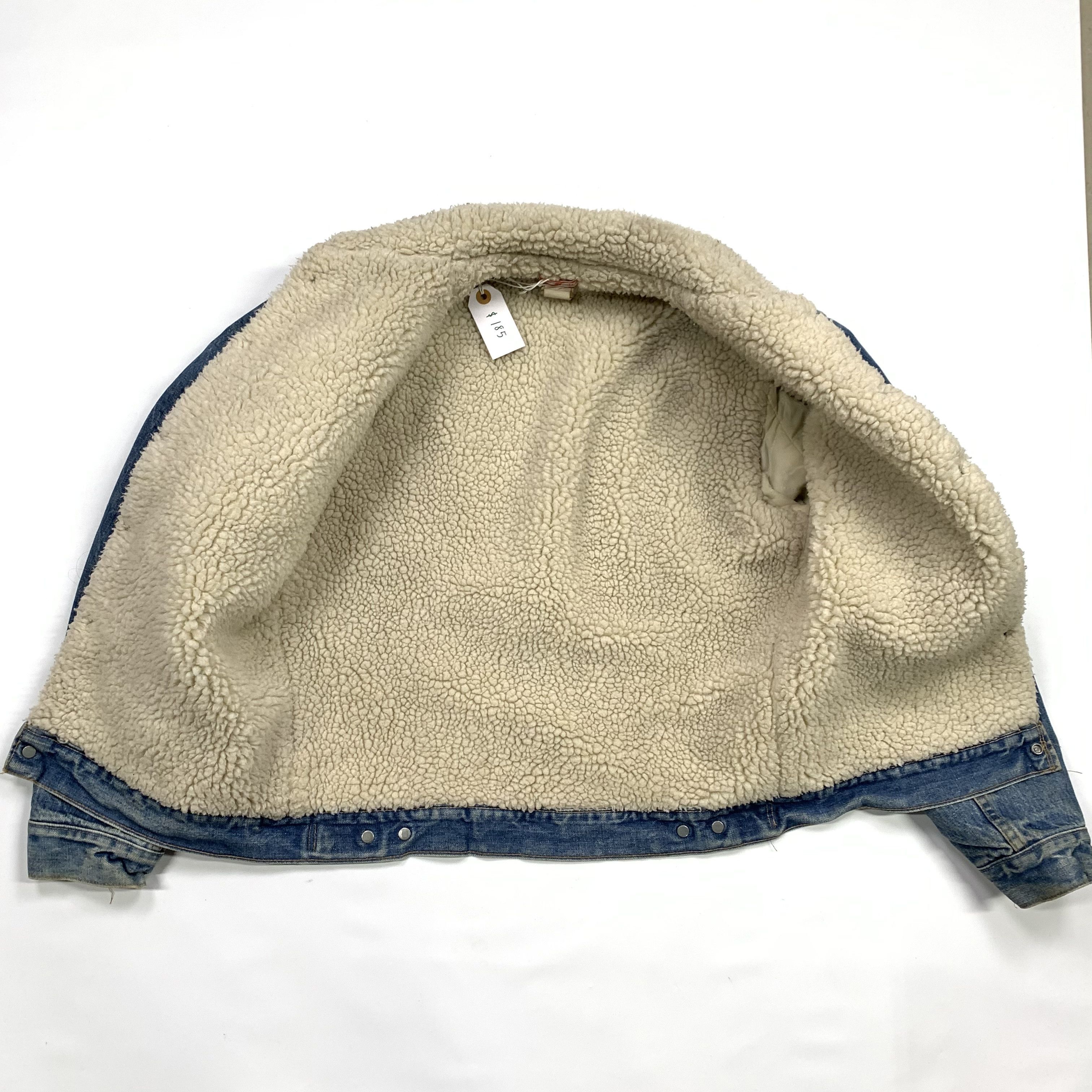 Levi's × Vintage 70s Fur / "Sherpa" Lined Denim Jean Jacket Size US M / EU 48-50 / 2 - 6 Thumbnail