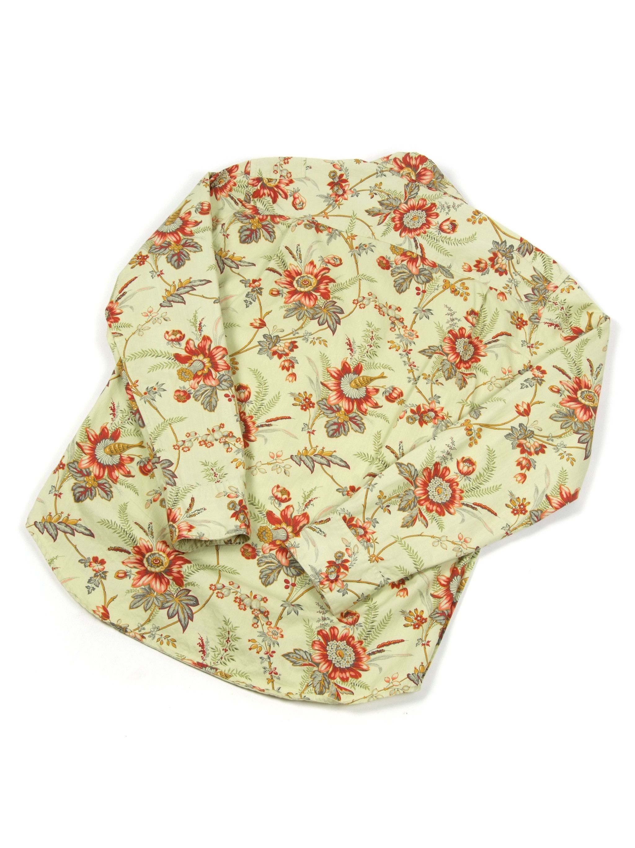 Quiksilver × Vintage Vintage Quicksilver Floral Long Sleeve Shirt (L) Size US L / EU 52-54 / 3 - 2 Thumbnail