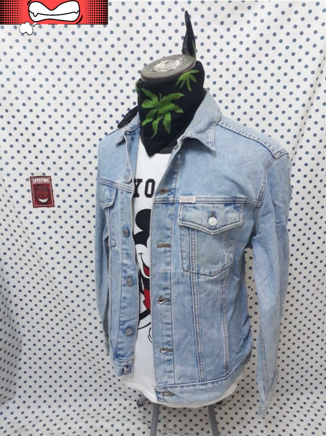 Guess 💥Vintage guess stonewash denim jacket Size US M / EU 48-50 / 2 - 3 Thumbnail