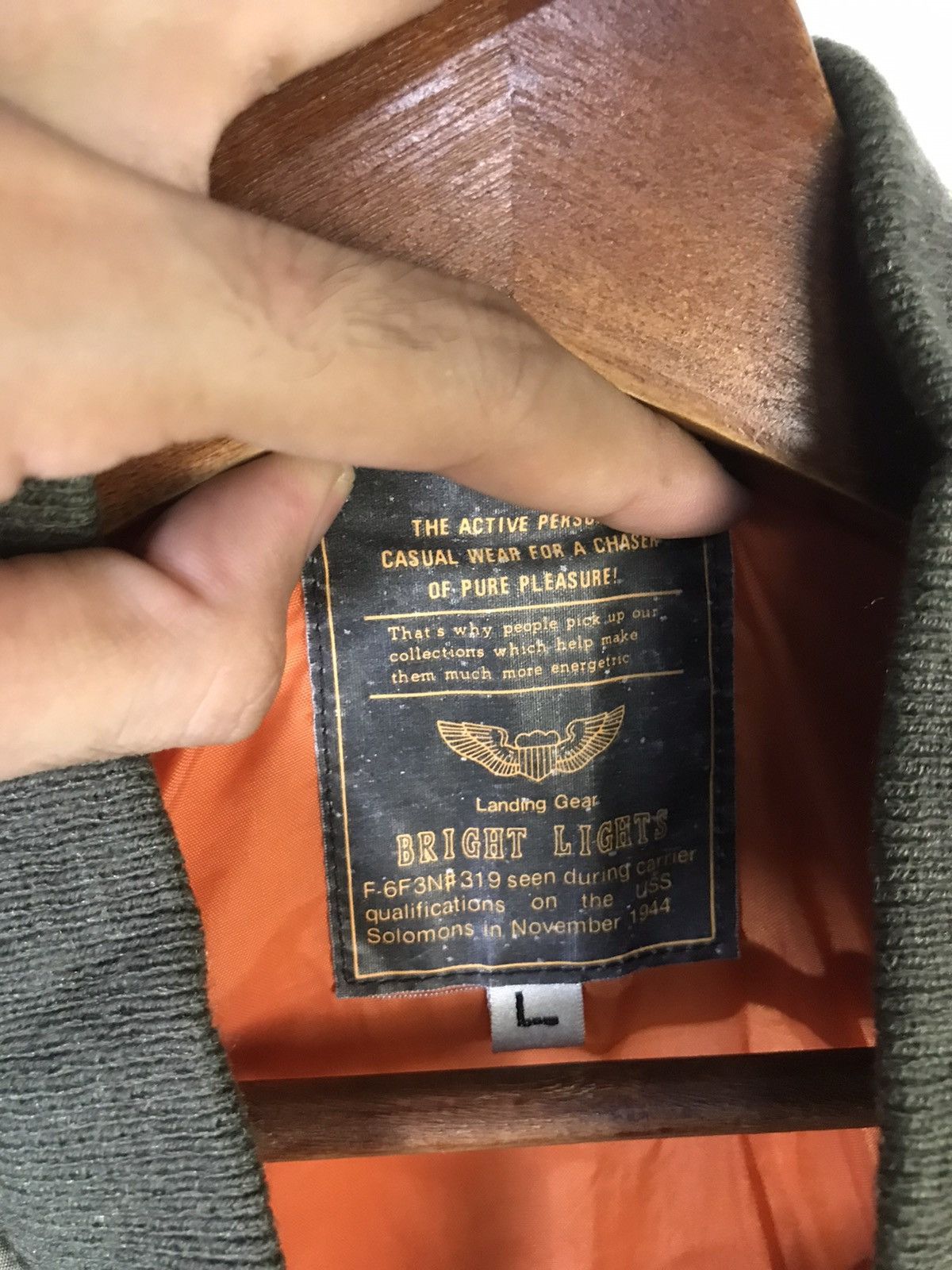 Other Rare💥90s USS Solomons Army Flight Bomber Jacket Size US L / EU 52-54 / 3 - 7 Thumbnail