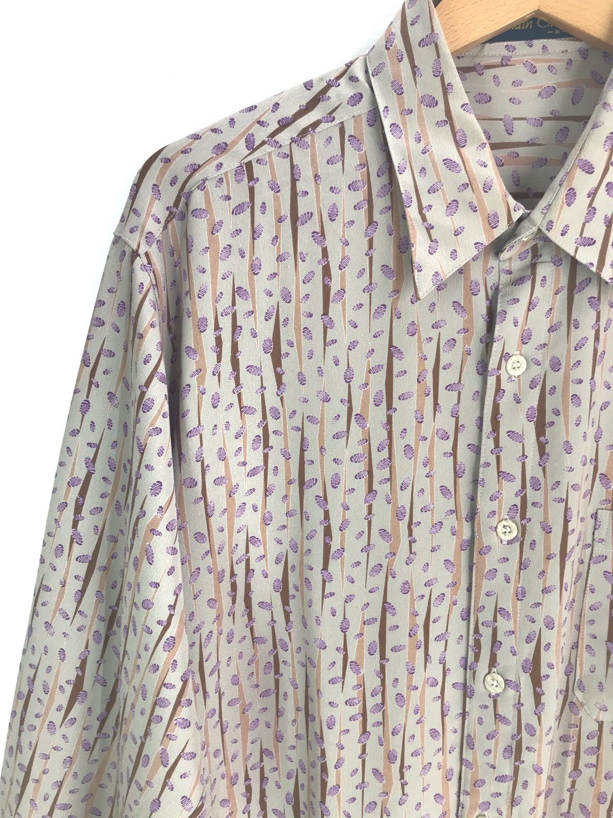 20471120 Japanese Brand ATTAIN CLUB Made In Japan Rayon Abstracts Size US M / EU 48-50 / 2 - 4 Thumbnail