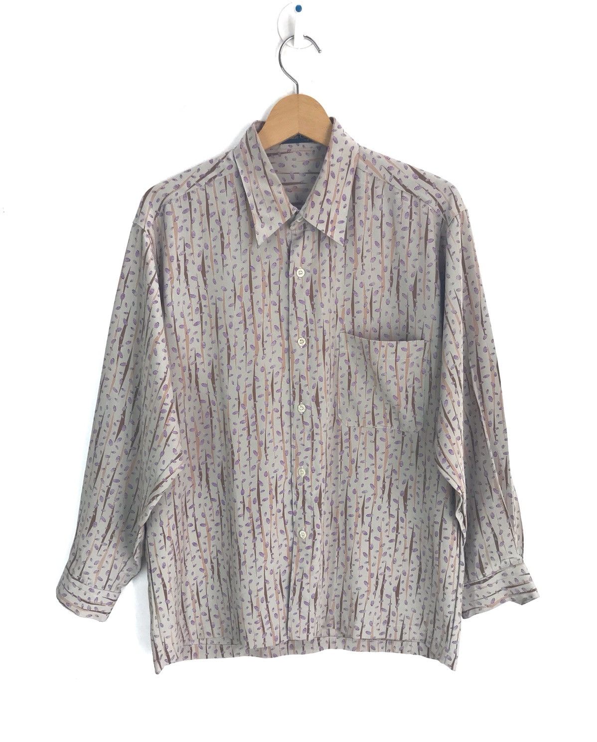 20471120 Japanese Brand ATTAIN CLUB Made In Japan Rayon Abstracts Size US M / EU 48-50 / 2 - 1 Thumbnail