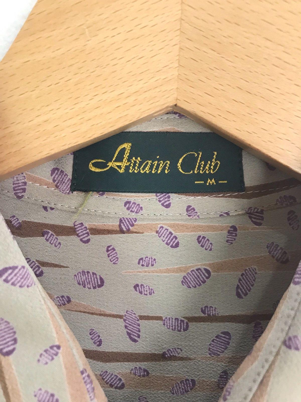 20471120 Japanese Brand ATTAIN CLUB Made In Japan Rayon Abstracts Size US M / EU 48-50 / 2 - 5 Thumbnail