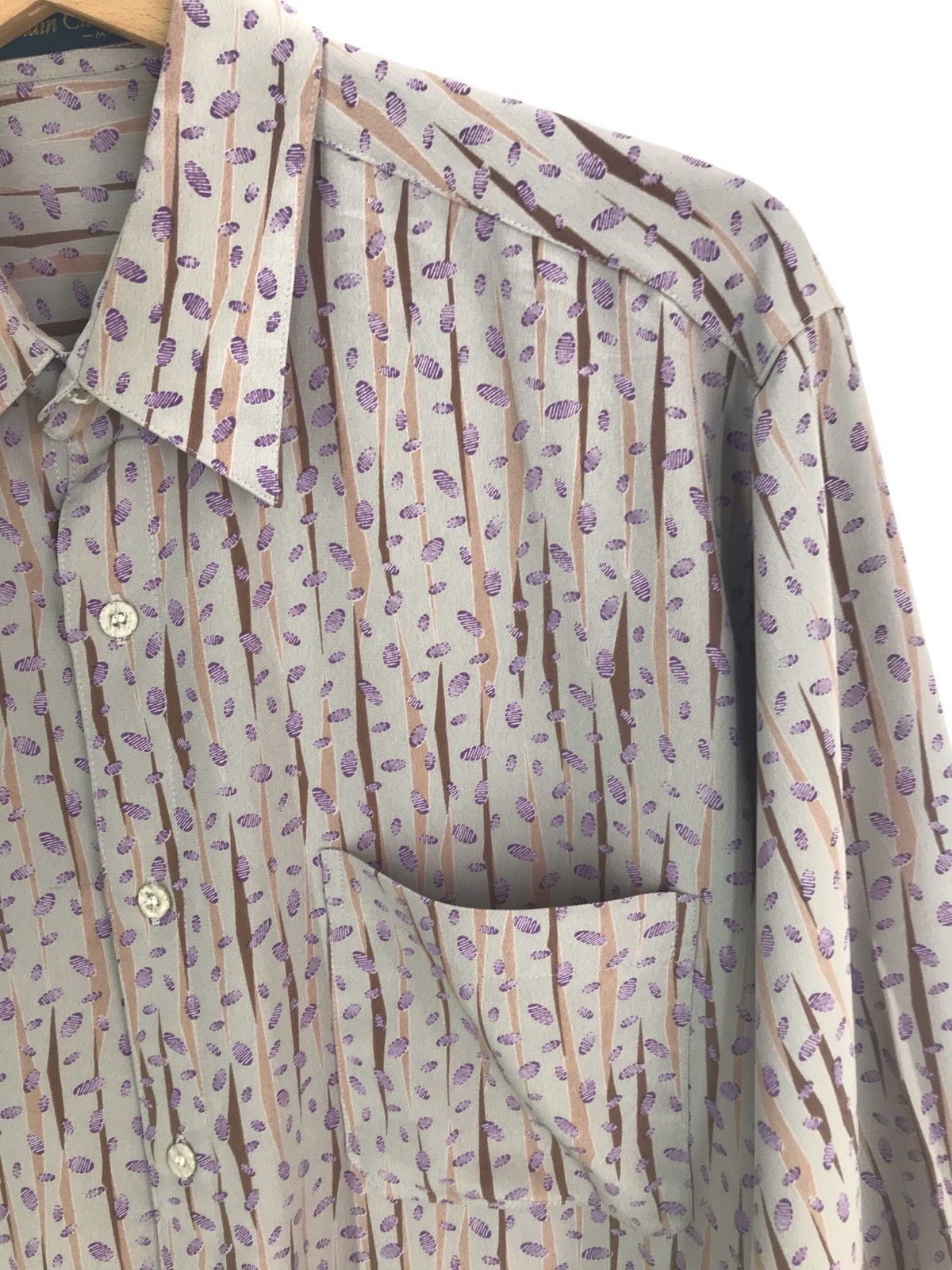 20471120 Japanese Brand ATTAIN CLUB Made In Japan Rayon Abstracts Size US M / EU 48-50 / 2 - 3 Thumbnail