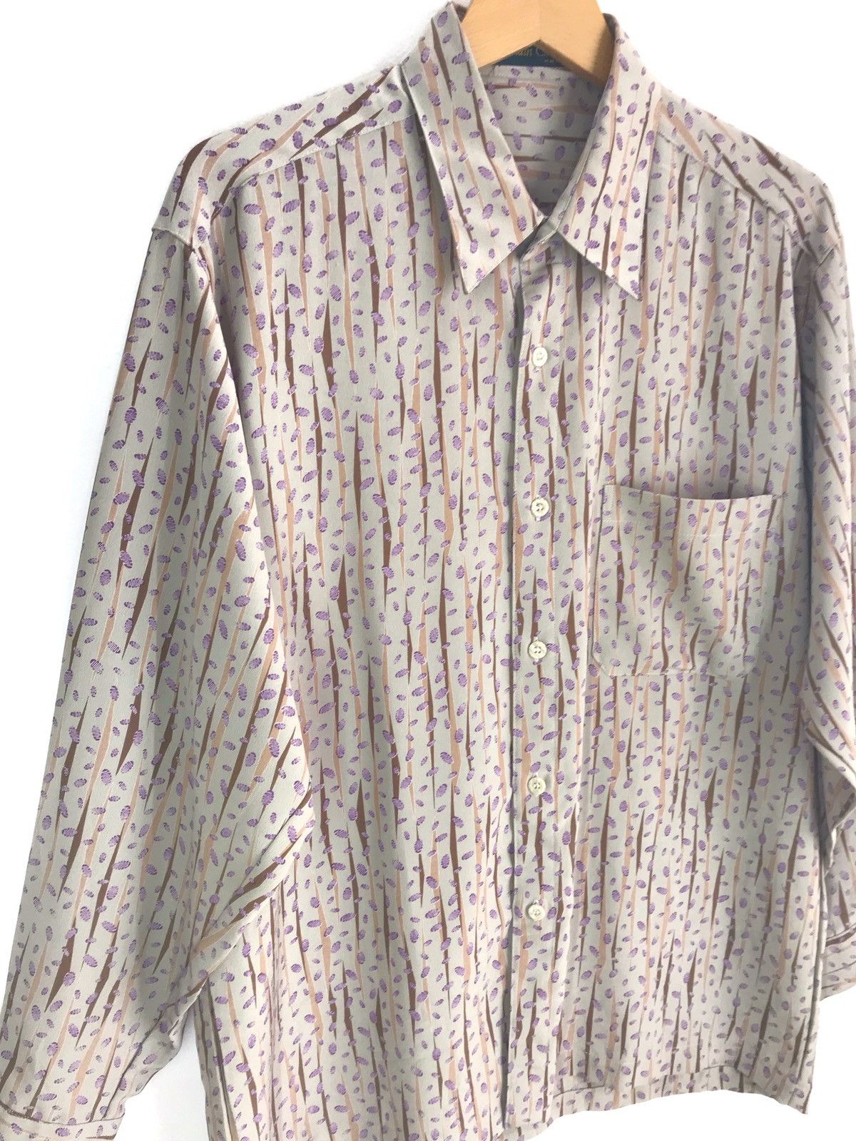 20471120 Japanese Brand ATTAIN CLUB Made In Japan Rayon Abstracts Size US M / EU 48-50 / 2 - 2 Thumbnail