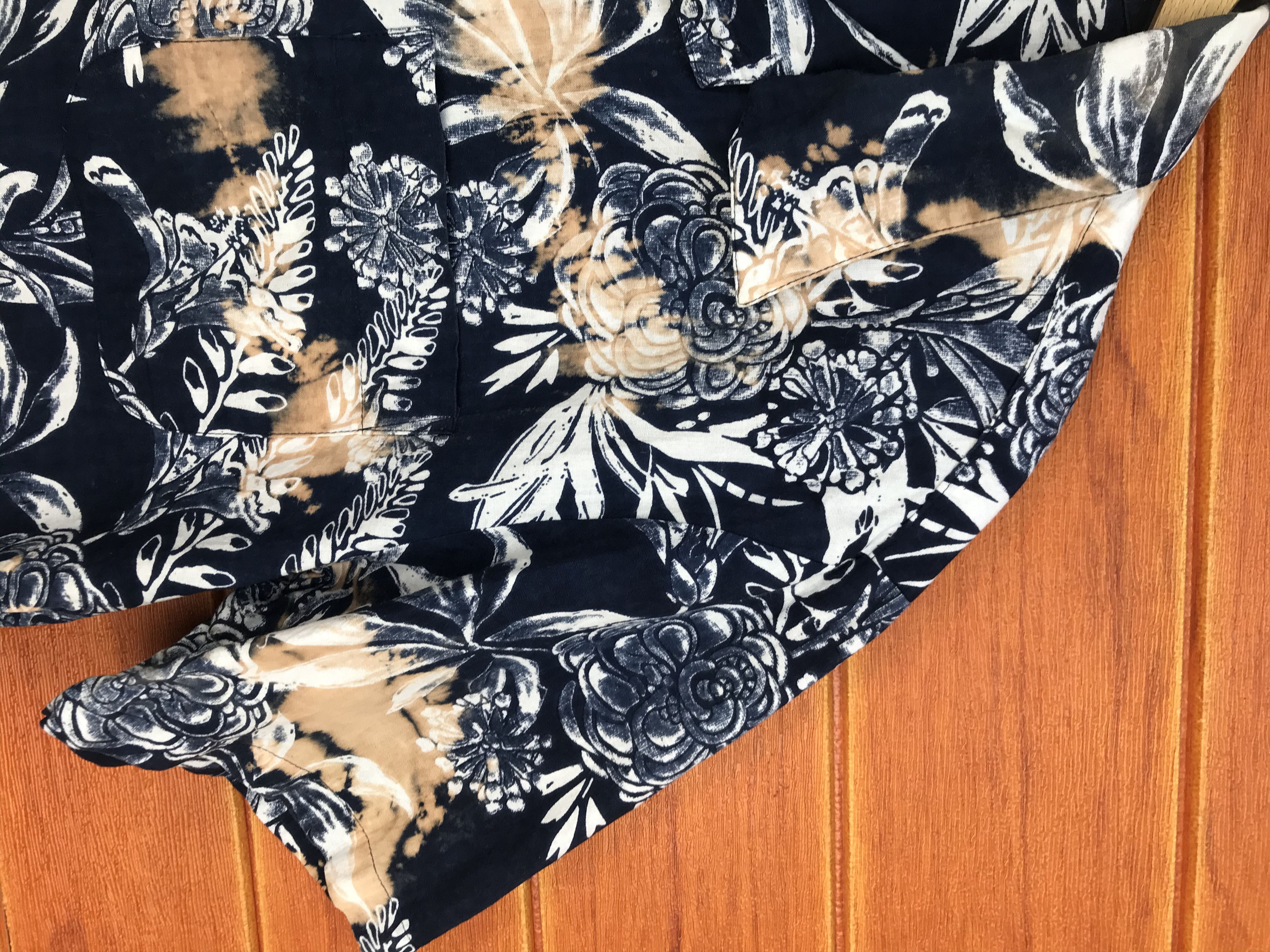 Japanese Brand Japanese Hawaiian BERIO ALLEMAGNE Bleach Wash Shirt Size US M / EU 48-50 / 2 - 3 Thumbnail