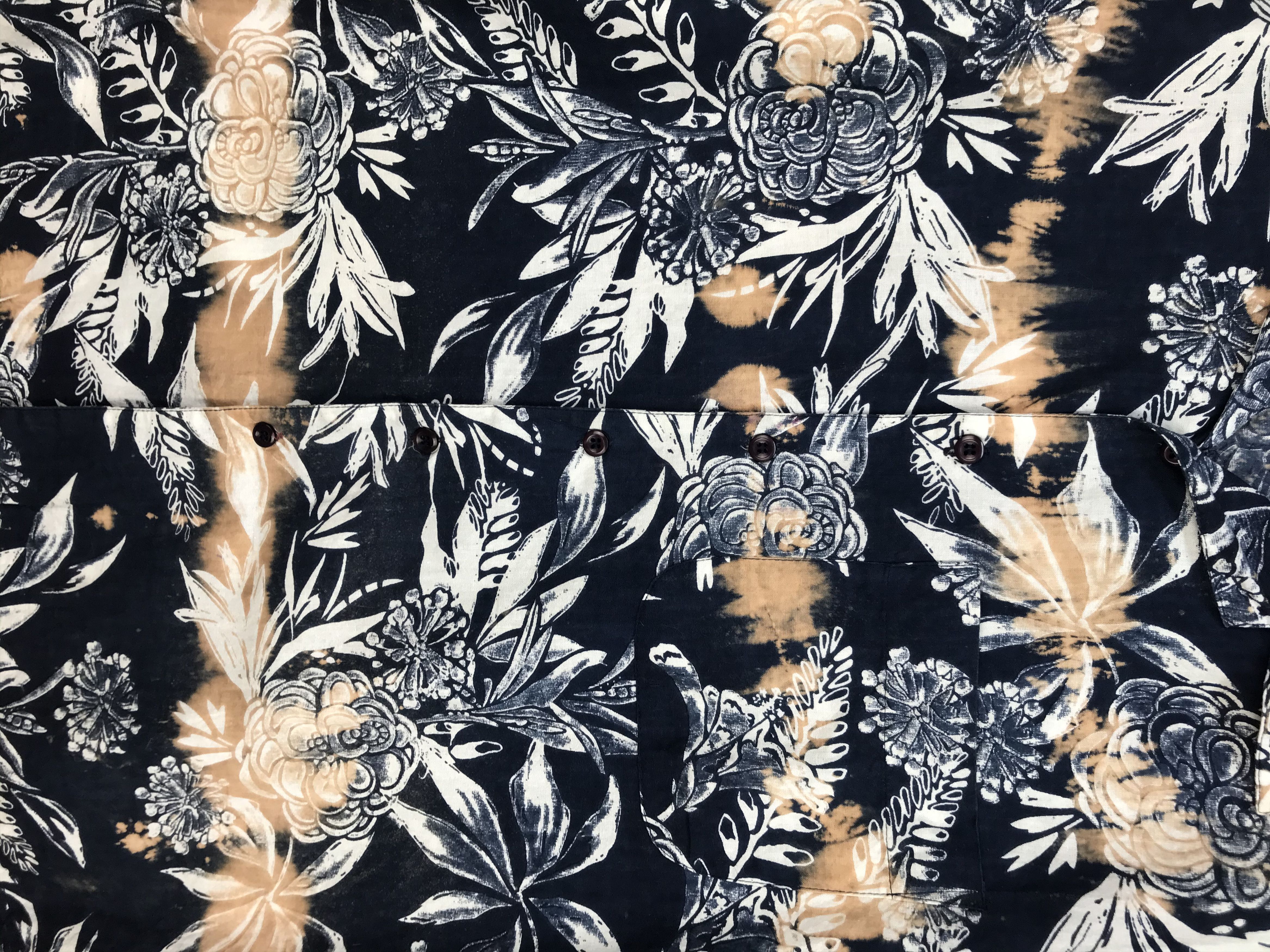 Japanese Brand Japanese Hawaiian BERIO ALLEMAGNE Bleach Wash Shirt Size US M / EU 48-50 / 2 - 4 Thumbnail