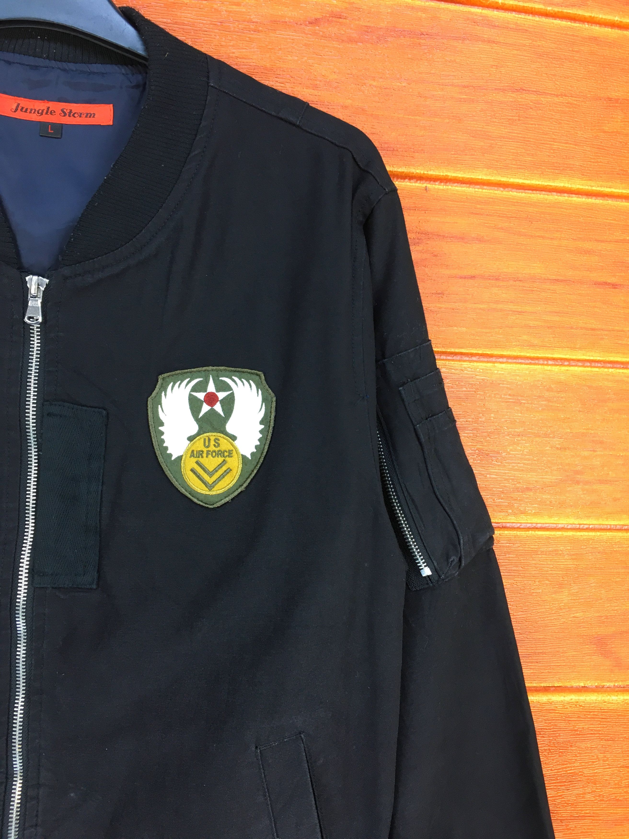 Japanese Brand JUNGLE STORM Army Patches MA-1 Bomber Jacket Size US M / EU 48-50 / 2 - 3 Thumbnail