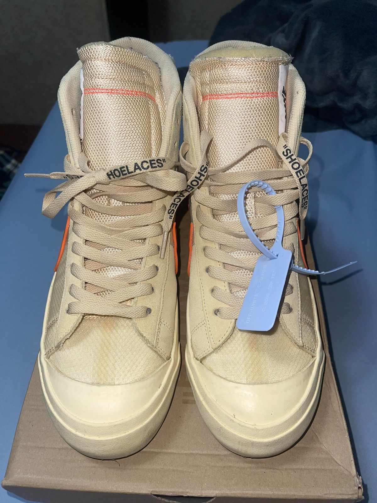 Nike Nike blazers off white hallow eve’s | Grailed