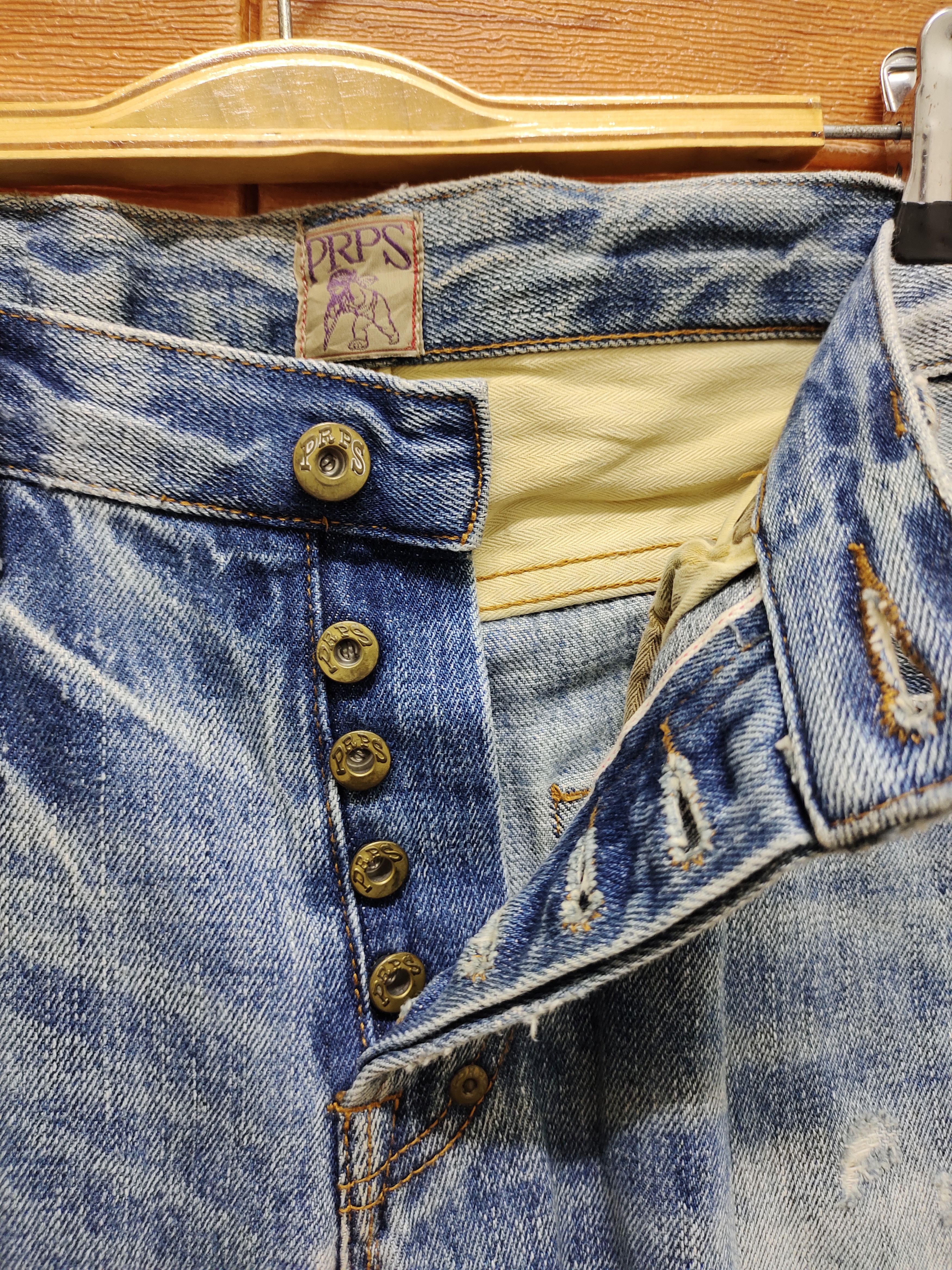 Prps Vintage PRPS Donwan Harrell Redline Selvedge Denim Jeans Size US 32 / EU 48 - 16 Thumbnail
