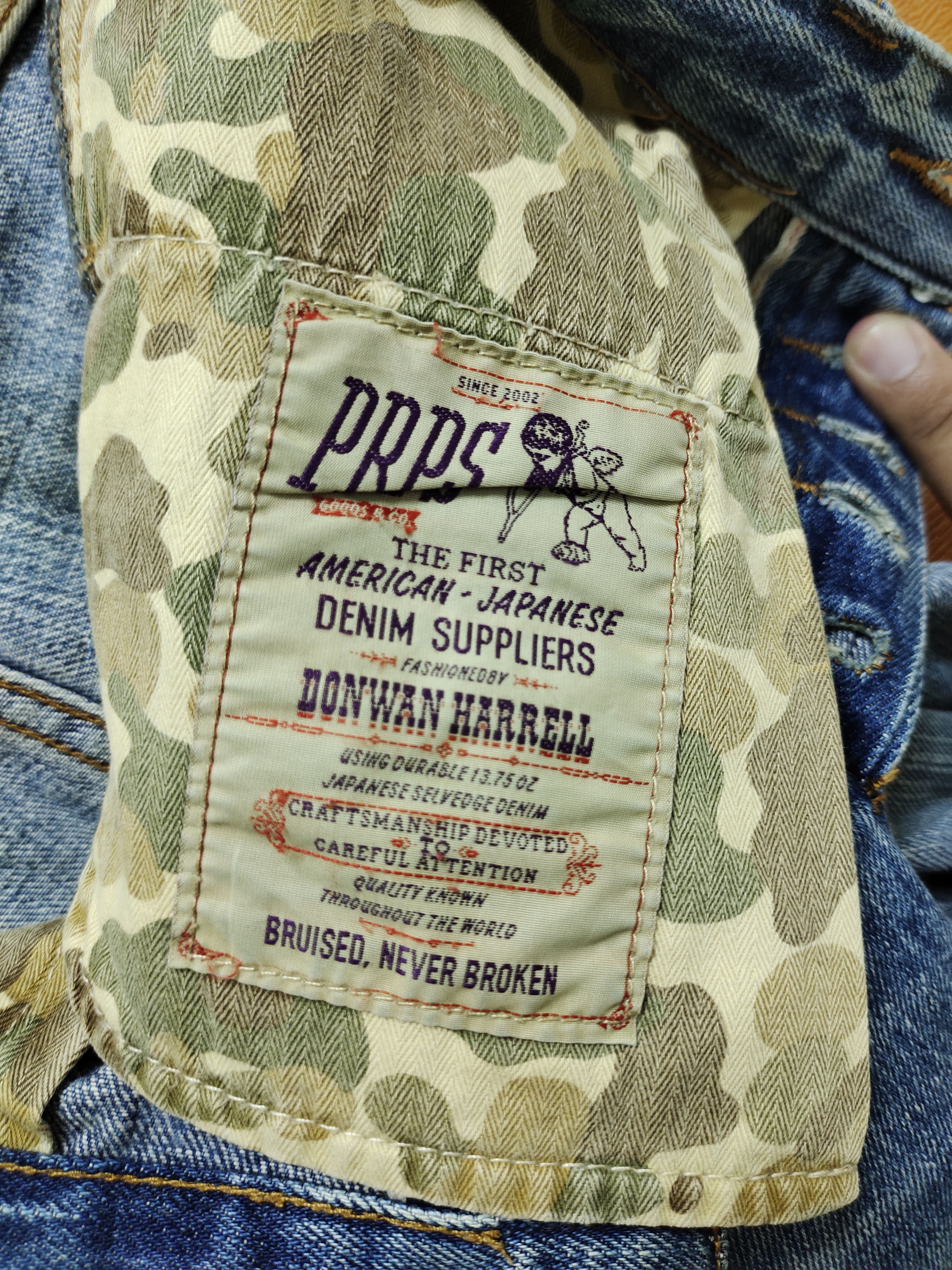 Prps Vintage PRPS Donwan Harrell Redline Selvedge Denim Jeans Size US 32 / EU 48 - 18 Thumbnail