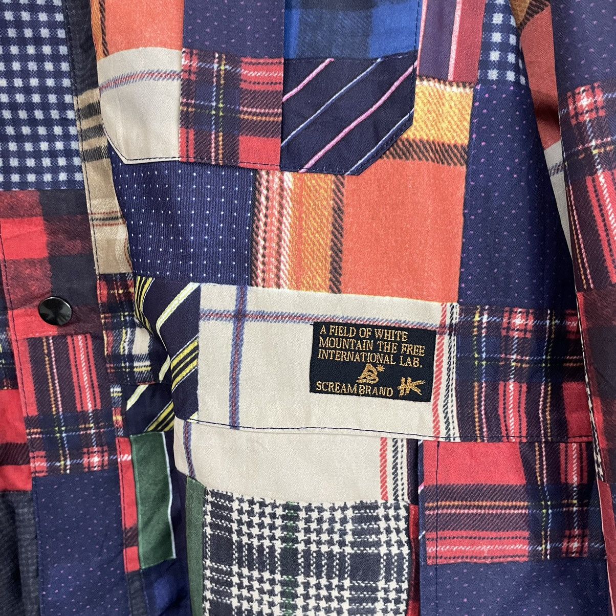 Japanese Brand 💥 SCREAM SNOWBOARD JAPAN PRINTED PATCHWORK JACKET Size US XL / EU 56 / 4 - 9 Thumbnail