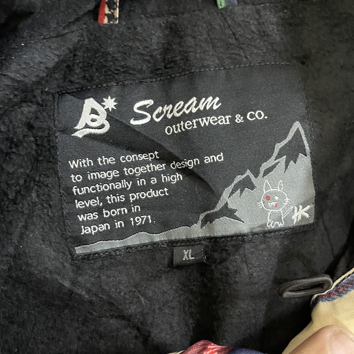 Japanese Brand 💥 SCREAM SNOWBOARD JAPAN PRINTED PATCHWORK JACKET Size US XL / EU 56 / 4 - 10 Thumbnail