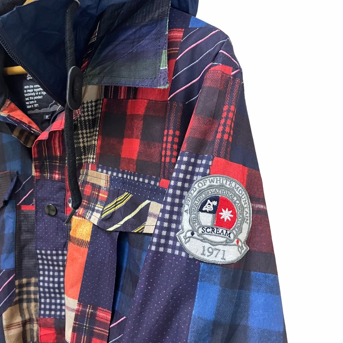 Japanese Brand 💥 SCREAM SNOWBOARD JAPAN PRINTED PATCHWORK JACKET Size US XL / EU 56 / 4 - 6 Thumbnail