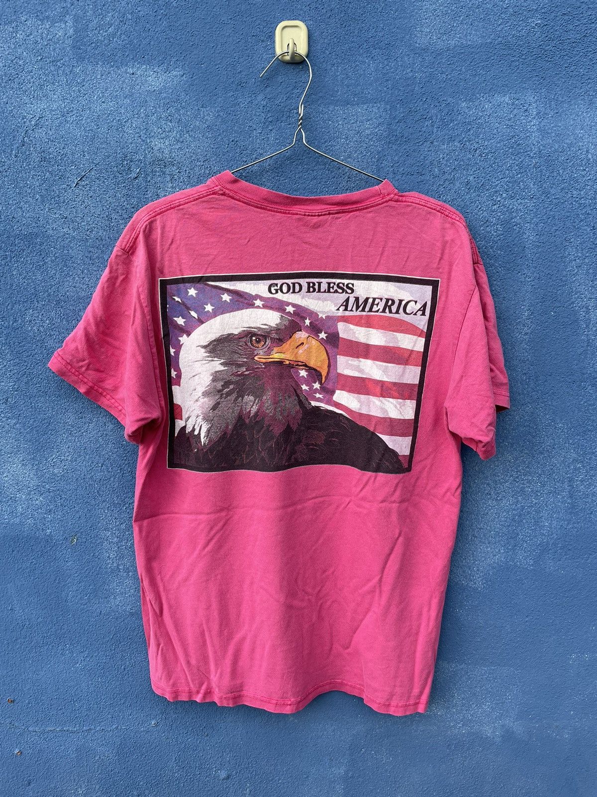 Vintage Vintage “God Bless America” American Eagle Tee Size US M / EU 48-50 / 2 - 1 Thumbnail