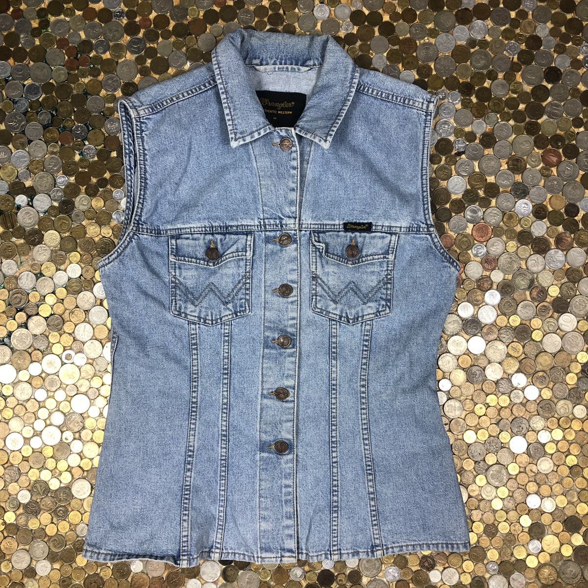 Wrangler vest denim