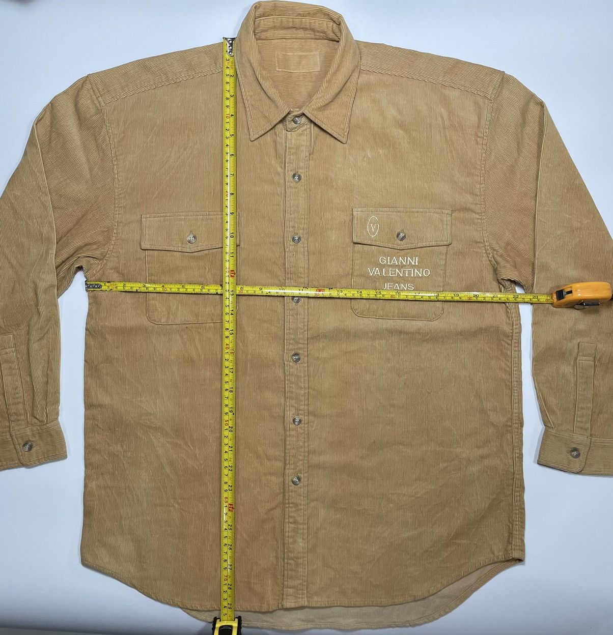 Gianni Valentino × Valentino × Vintage Vintage 90s Gianni Valentino Corduroy sand khaki brown retr Size US L / EU 52-54 / 3 - 4 Thumbnail