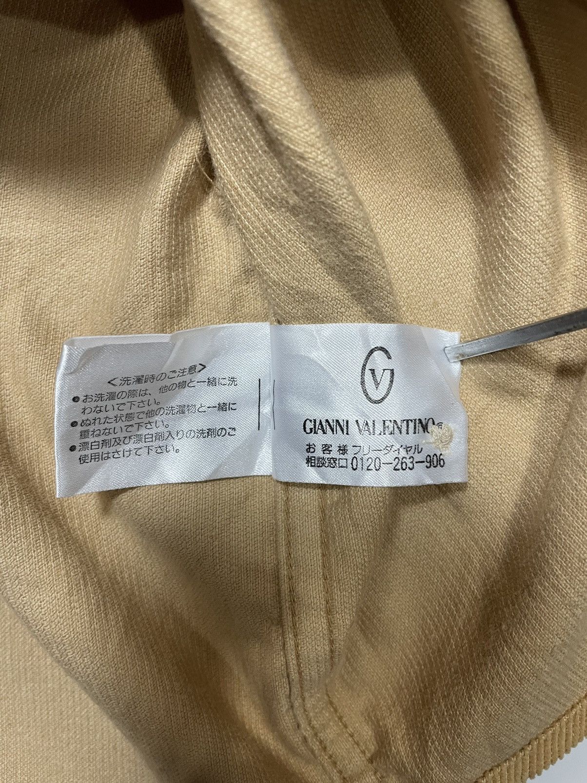 Gianni Valentino × Valentino × Vintage Vintage 90s Gianni Valentino Corduroy sand khaki brown retr Size US L / EU 52-54 / 3 - 7 Thumbnail